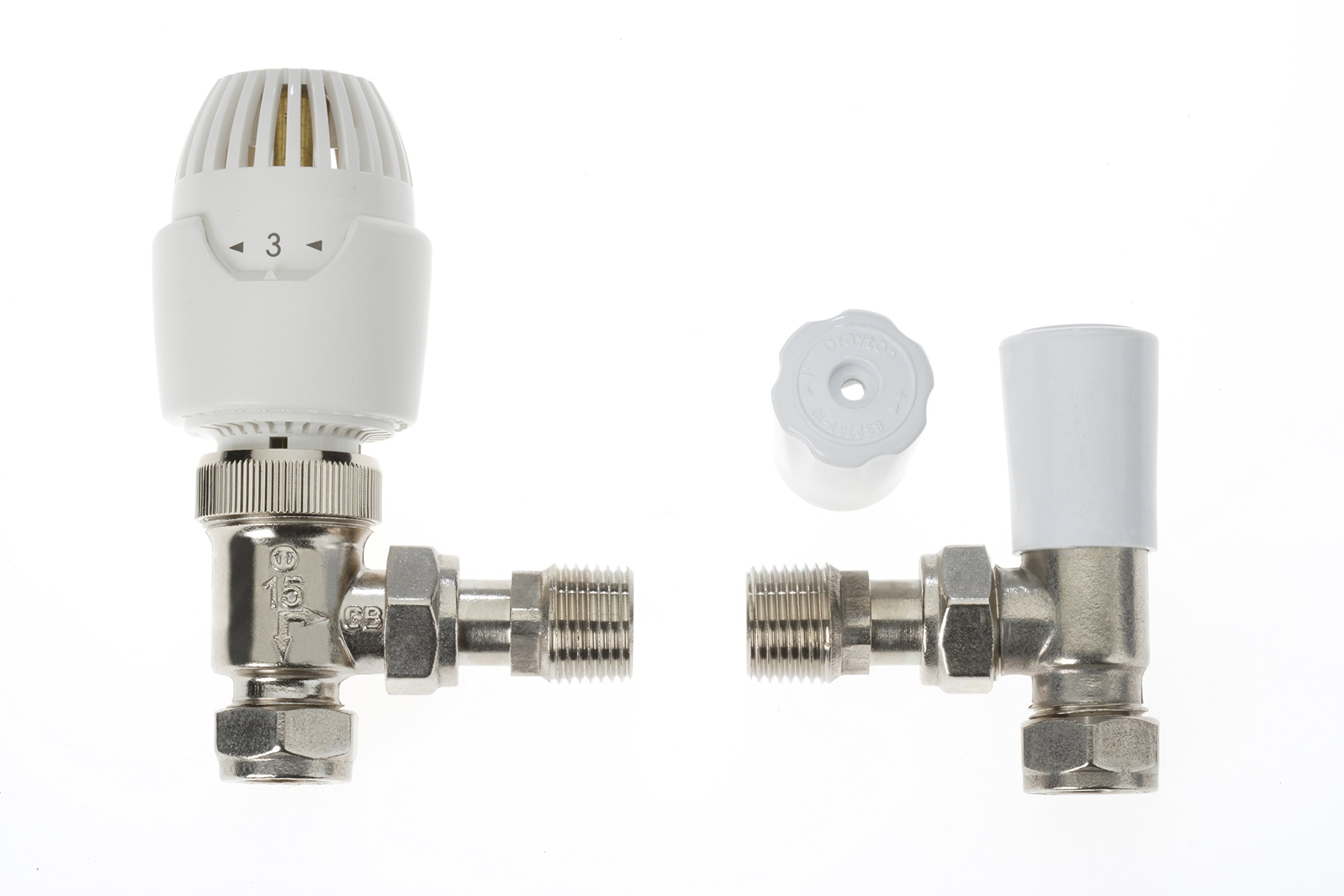 Drayton 0808260 15 mm RT212 Thermostatic Radiator Valve and Lock Shield