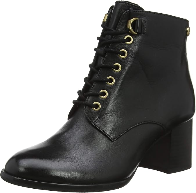 S.Oliver Damen Stiefeletten Aus Leder Mit Schnürung & Soft-Foam-Sohle – Bequeme Herbstschuhe Mit Absatz