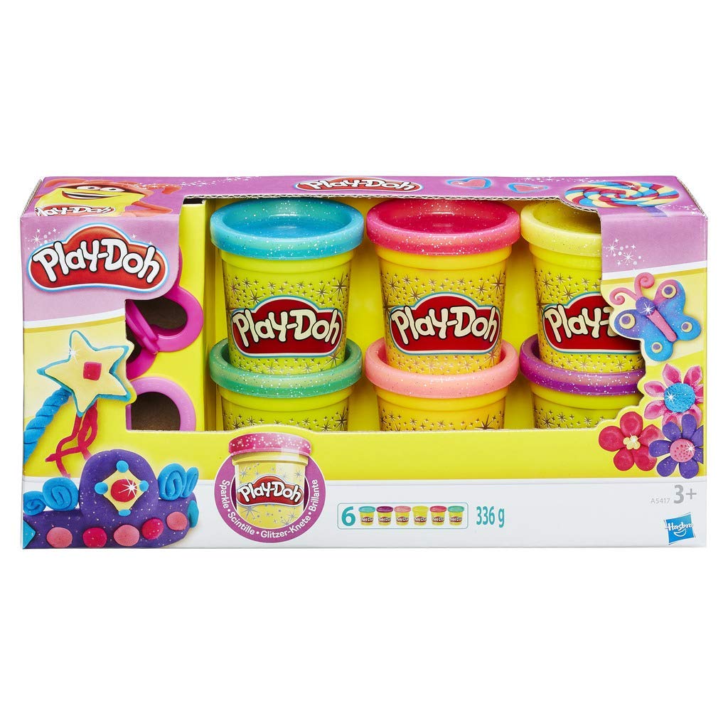 Play-Doh Sparkle Compound, Multicolor, A5417