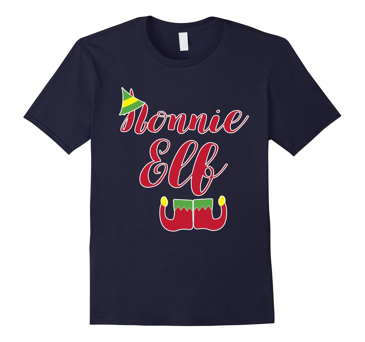 Nonnie Elf Funny Christmas T-Shirt for Grandmothers-Art