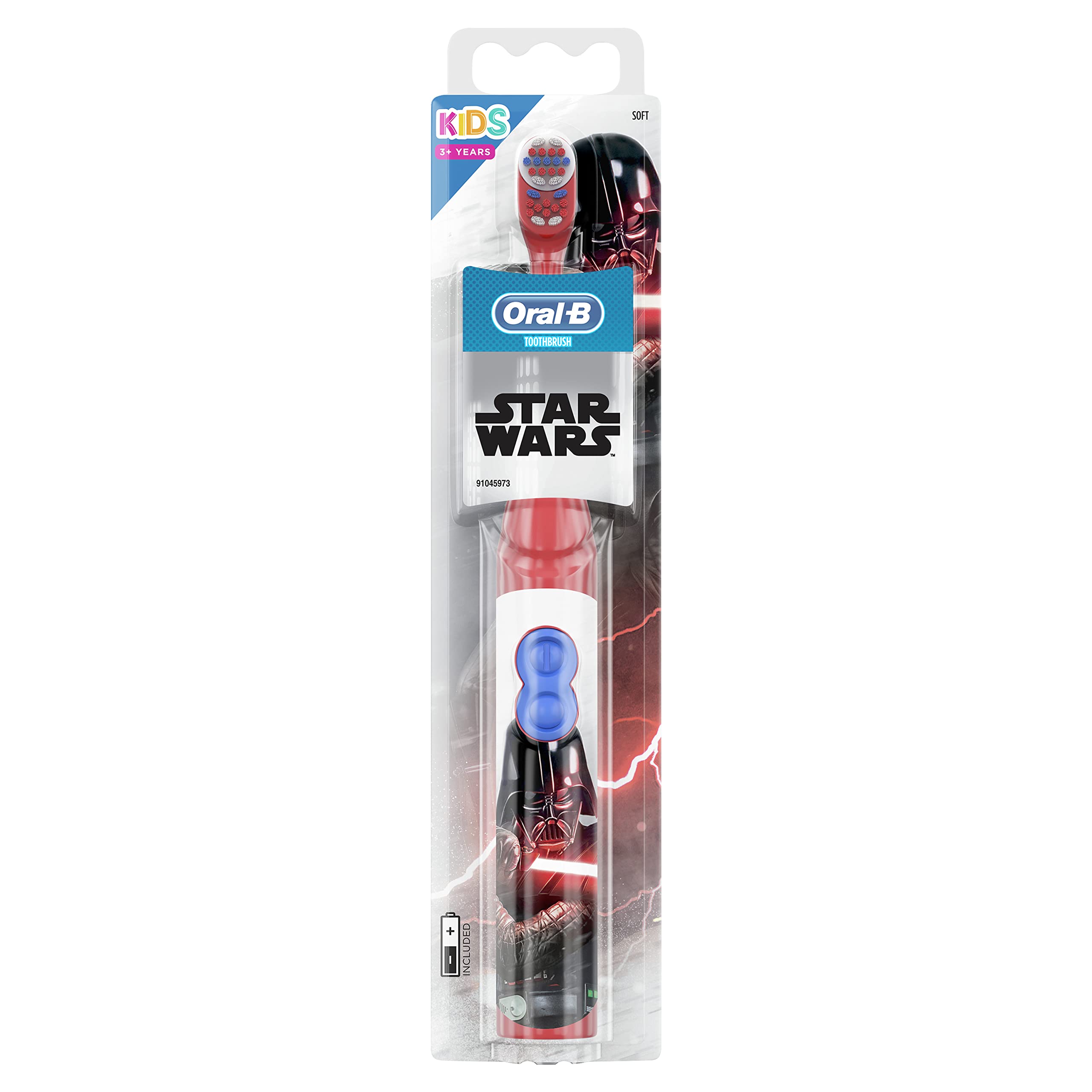 Oral-B Kids Electric Toothbrush, Christmas Gifts For Kids, 1 Toothbrush Head, Battery Powered, Extra Soft Bristles For Gentle Cleaning, For Ages 3+