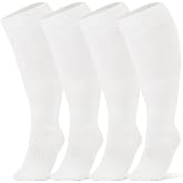 Breslatte Bamboo Viscose Wide Calf Compression Socks for Women Men Plus Size 10-14 mmHg Circulation Knee High Stockings