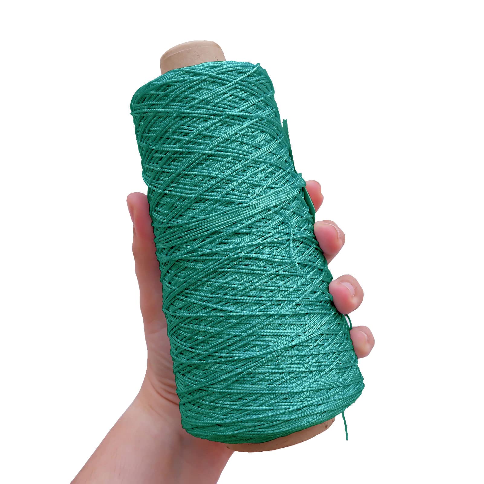 TEXTEX = Cuquillo Chain Thread. Yarn for Knitting and Crochet. Composition 100% Rayon. 1 Cone of 200grs and 600mts (Aquamarine)