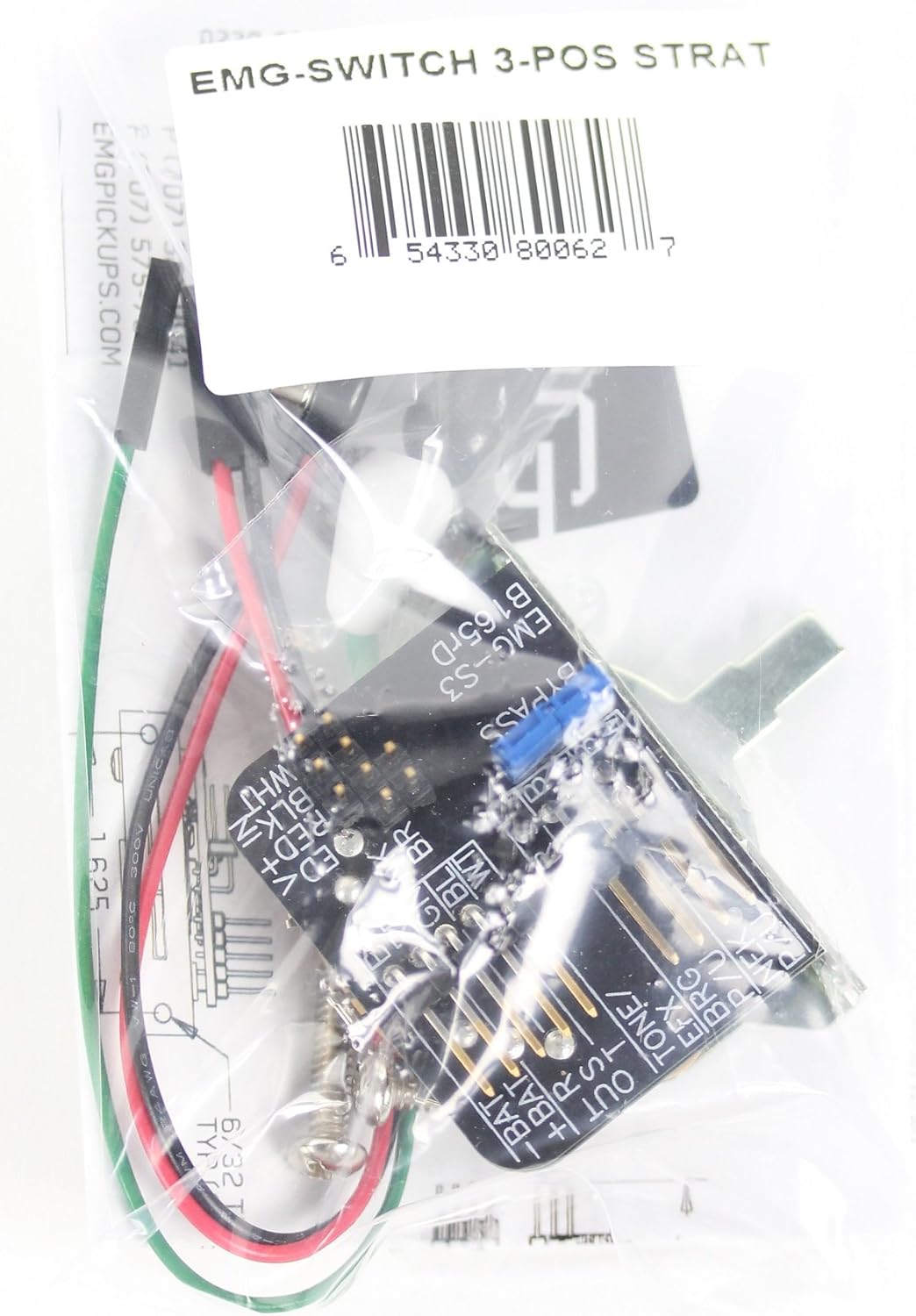 Emg 3 Pos Strat Solderless Selector Switch