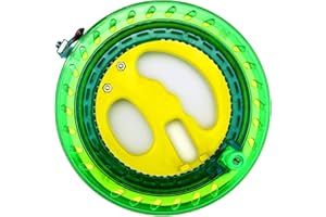 HENGDA KITE Professional Outdoor Kite Line Winder Winding Reel Grip Wheel with 650 Feet (60LBS) Flying Line String Flying Tools with Lock for Kids and Adults