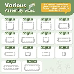 KING BIRD Raised Garden Bed Kit 2025 Upgraded