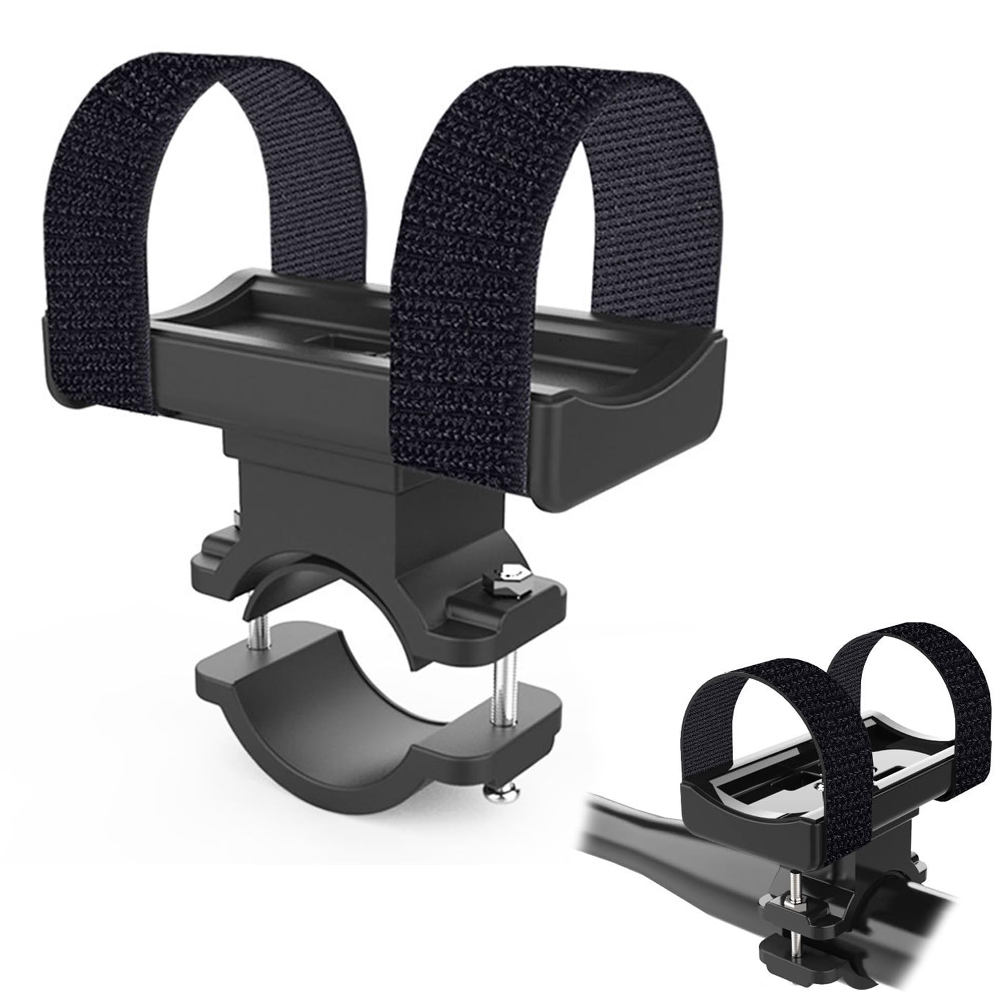 LONGHAO Bike Light Clip, Holder for Bicycle, Flashlight Holder, Universal Adjustable Elastic Bicycles with Headlight and Mountain Bike Support