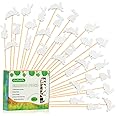 Easter Rabbit Cocktail Picks Fruit Dessert Sticks Sandwich Food Toothpicks Charcuterie Appetizer Skewers, 5 Inch, Handmade of Bamboo Wood, for Easter Decoration Party Supplies (Easter Bunny)