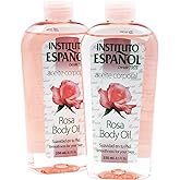 Instituto Espanol Rosa Body Oil, Smoothness for Your Skin, Moisturizing and Regenerating, 2-Pack, 8.5 FL Oz Each