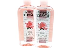 Instituto Español Rosa Body Oil, Smoothness for your Skin, 2-Pack, 8.5 FL Oz each, 2 Bottles