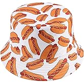 Unisex Print Bucket Hat Sun Hat for Women Men,Reversible Cotton Summer Beach Hat Fisherman Hat