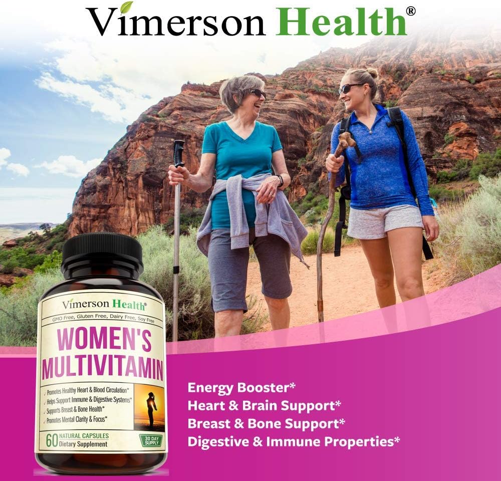 Women's Daily Multivitamin Multimineral Supplement. Vitamins and Minerals. Chromium, Magnesium, Biotin, Zinc, Calcium, Green Tea. Antioxidant Properties for Women. Heart, Breast Health. 60 Capsules: Health & Personal Care