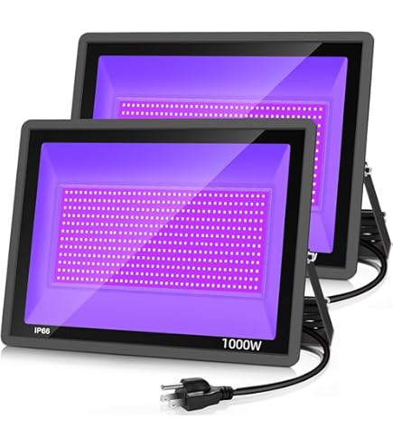 XYCN 4 Pack 400W LED Flood Black Lights,395nm to 405nm UV Outdoor