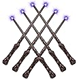EZVYAO Light Up Magic Wand with Sound Wizard Witch Illuminating Toy Party Cosplay Accessory 6PCS, Trunk
