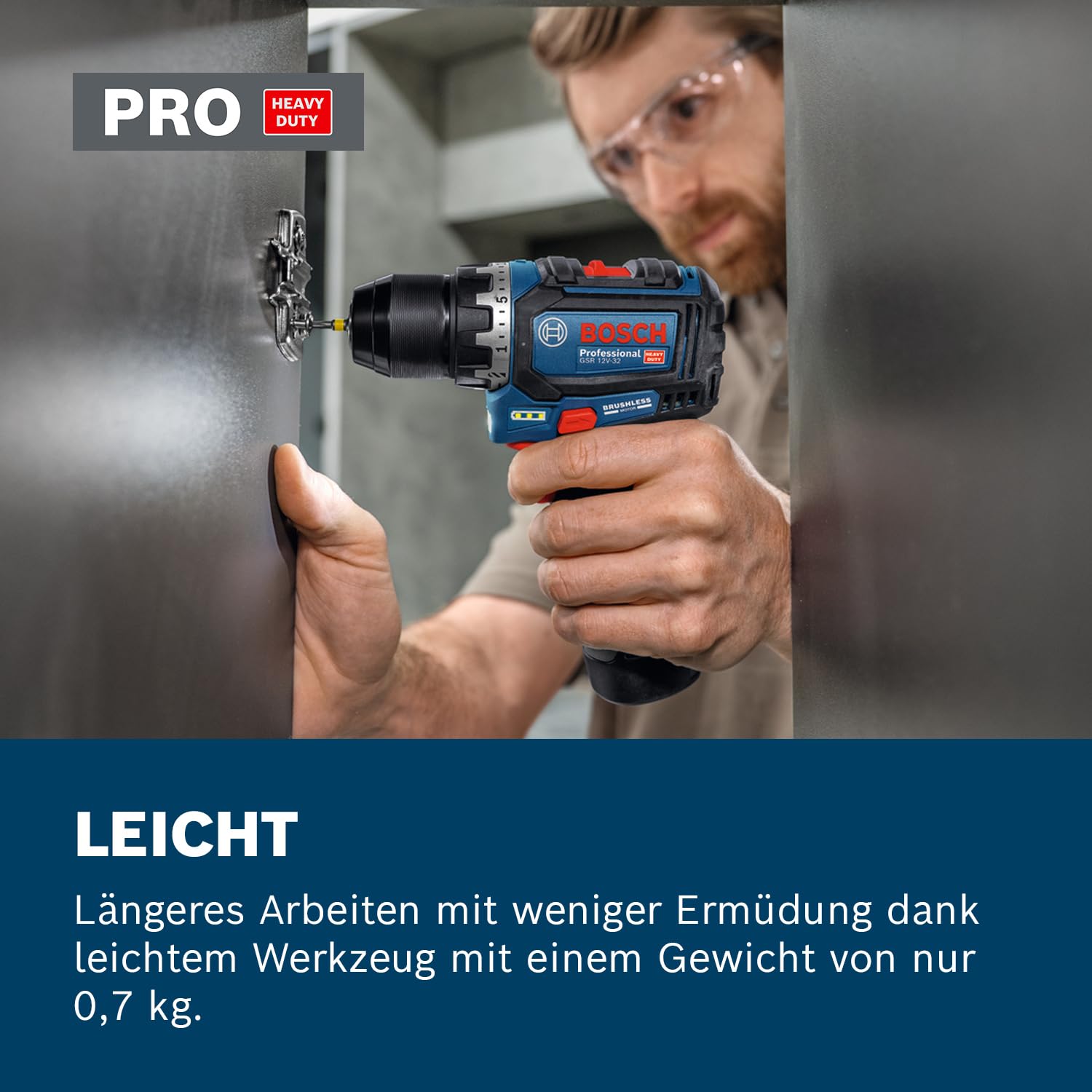 Bosch Professional 12V Akku-Bohrschrauber GSR 12V-32 (Advanced KickBack Control, bürstenloser Motor) 5