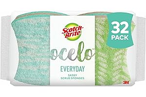 ocelo No Scratch Scrub Sponge (LD-4), 4-Count (Pack of 8)