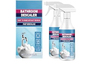 Juvhot 2025 New Bathroom Descaler Foam Cleaner, Upgrade 4.2 floz Bathroom Descaler, Stubborn Stains Cleaner, All Purpose Rinse Cleaning Foam Spray (1, 2pcs)