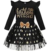 LYSMuch Toddler Baby Girls Birthday Outfits Princess Long Sleeve Shirt Mesh Tutu Skirt Set