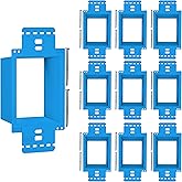 BWP 10 Pack Electrical Outlet Box Extender 1 Gang - Electrical Box Extender with 20 Screws -Single Gang Box Extender Outlet