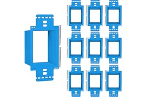 BWP 10 Pack Electrical Outlet Box Extender 1 Gang - Electrical Box Extender with 20 Screws -Single Gang Box Extender Outlet