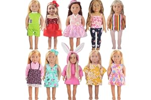 WYHTOYS 10 Sets of Doll Clothes and Accessories for Girls 45.72 cm 18 inches(B9-3)