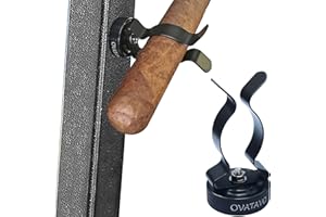 OVATAVO Cigar Holder Clip for Golf Cart - Strong Magnetic Grip for Golf, Travel, Hunting Fishing and Boating, Holds 46-Ring Gauges and Above