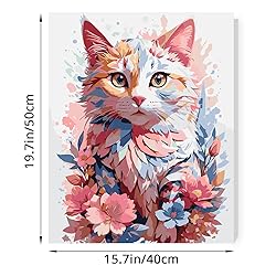 Pretty Jolly DIY Pink Flower and Cat Paint by