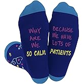 isthKUBW Nurse Socks Funny Nurse Practitioner Gifts Nurses Appreciation Gift Cute Christmas Nursing School Nurses Week Gifts
