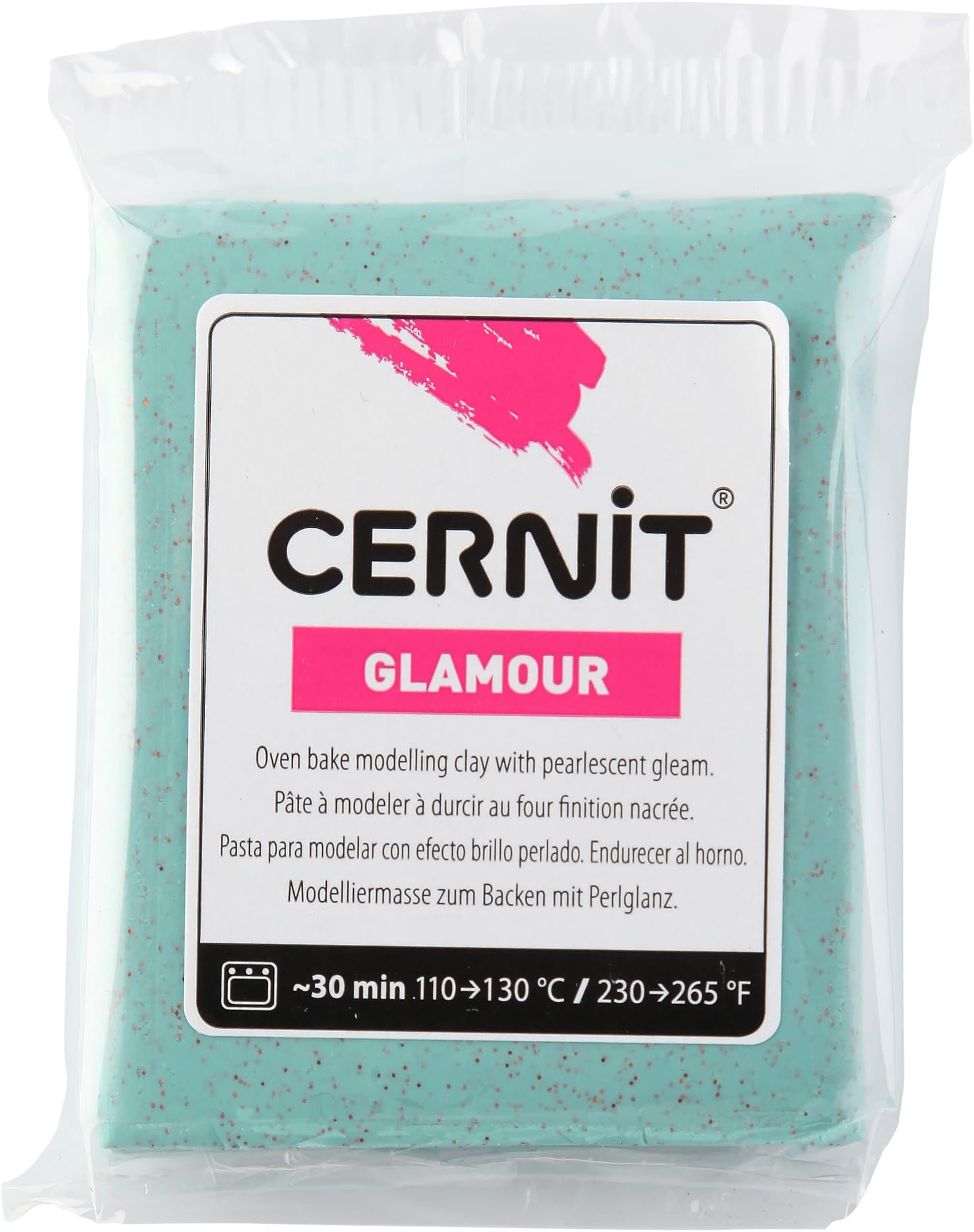 Cernit 1-Piece Clay GLAMOUR 56 G VERDIGRIS, VERDIGRIS