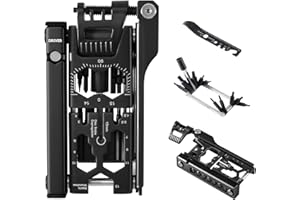 KOCYARE Bike Multi Tool 38 in 1 Bicycle Repair Kit with Chain Levers, Hex Spoke Wrench, Splitter Tool and Crank Puller - Portable Cycling Accessories Set