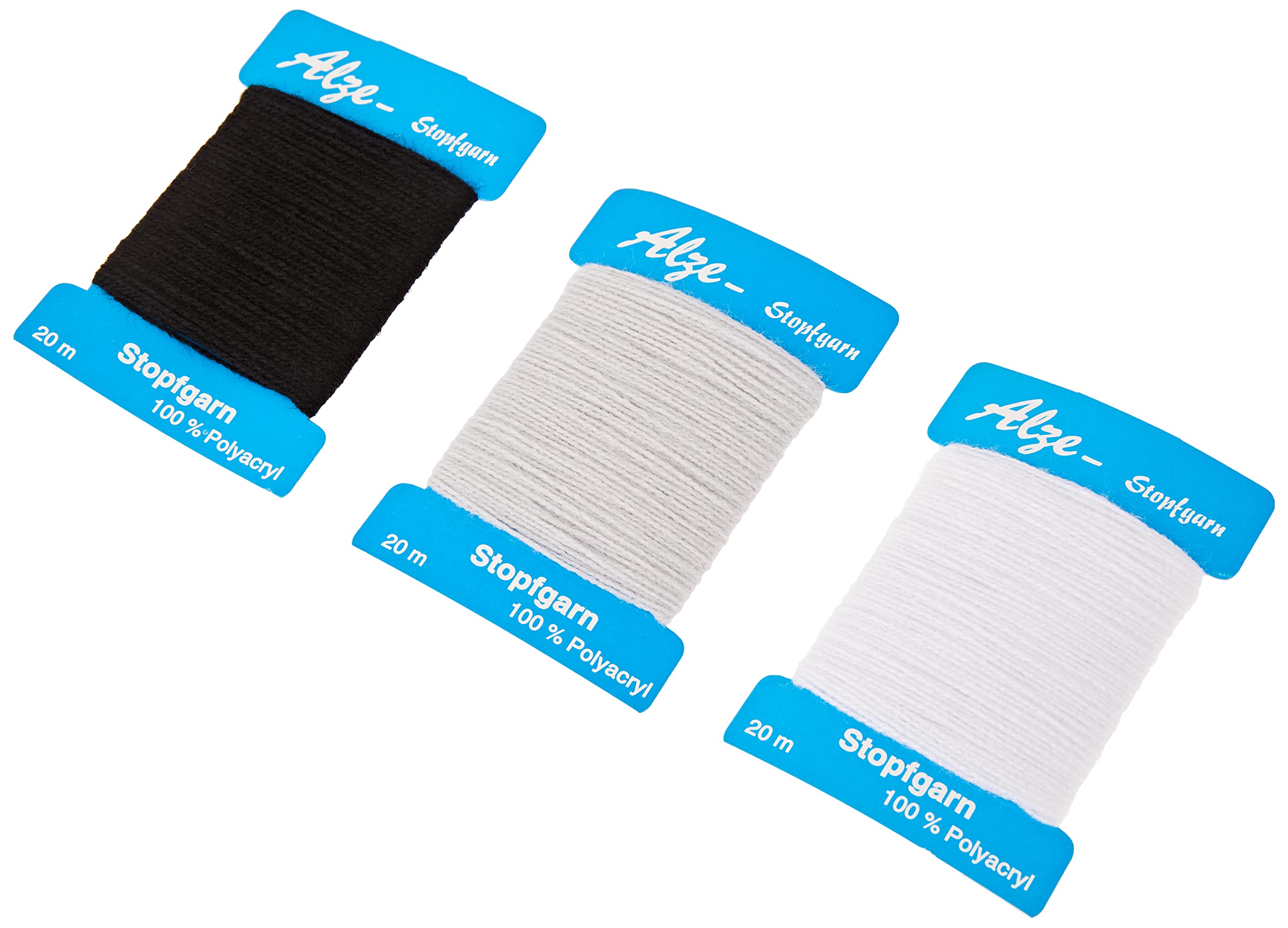 Alze Darning Thread Cards for Touching up Holes, Runners and Knitwear.