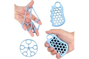 Handexer Hand Grip Strengthener, Grip Strength Trainer, Finger Stretcher, Relieve Wrist & Thumb Pain, Forearm Grip Workout, Great for Rock Climbing, Rehabilitation Training, Decompression Toys