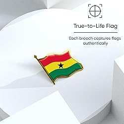 Ghana Flag Lapel Pin - Enamel Metal National Badge