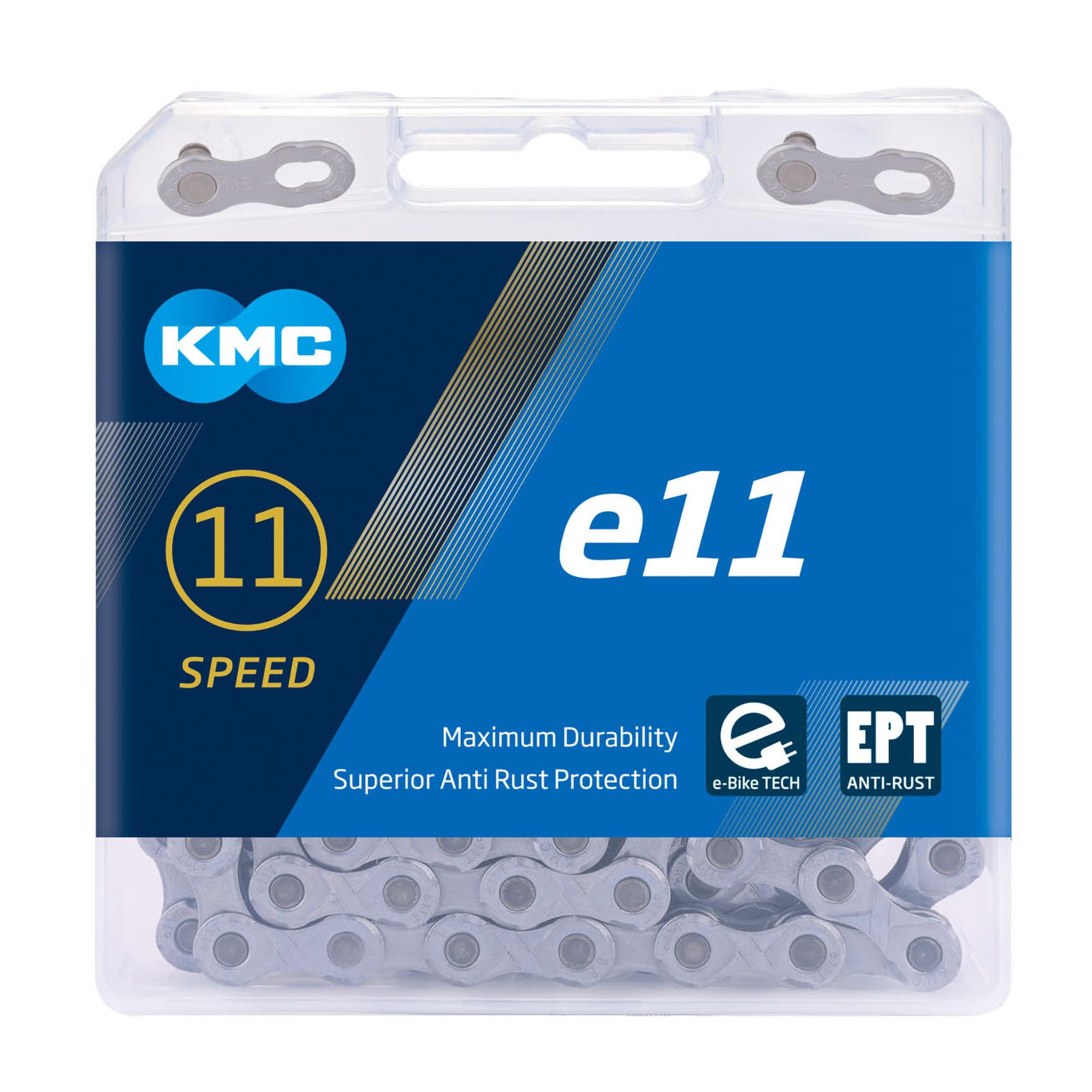 KMC Unisex's e11 EPT eBike Chain, Dark Silver, 136 Link