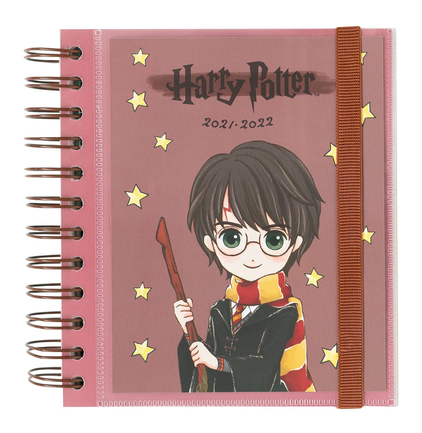 Grupo Erik Official Harry Potter Academic Diary 2021-2022 Day to Page - 11 Months Mid Year Diary August 2021 - June 2022, Red,ADPM2106