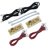 SJ@JX Arcade Game Controller USB Encoder Zero Delay 2 Player to Joystick Button for PC MAME Raspberry Pi Retro