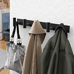 PMMASTO Coat Rack Wall Mounted, 5 "T Shaped Wall