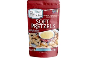 MOM'S PLACE GLUTEN-FREE Mom's Place Gluten Free Soft Pretzels with Sea Salt Mix, Soft Pretzel Making Kit, 1-Pack, Easy to Make, 24 Servings, Nut, Dairy, Soy & Corn Free, Non GMO Delicious and Healthy Gluten Free Food, 13 oz