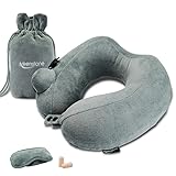 Coussin de Voyage, Keenstone Oreiller de voyage Oreiller Cervical Gonflable Ergo