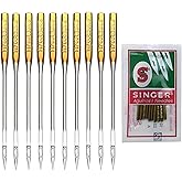10Pcs Sewing Machine Needles, Large Eye Sewing Machine, Home Sewing Machine Needles, Sewing Macine (Size 16)