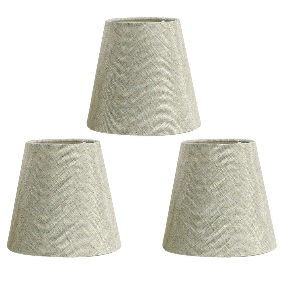 Fuloon Set of 6 LampShades for Candle Crystal Chandelier Wall Lamp