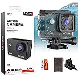 SJCAM SJ4000 4K30fps 40MP Action Camera WiFi Camera with Stabilization,Underwater 98ft Waterproof Camera with Dual Batteries,