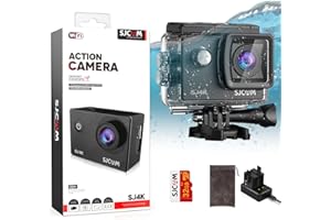 SJCAM SJ4000 4K30fps 40MP Action Camera WiFi Camera with Stabilization,Underwater 98ft Waterproof Camera with Dual Batteries,