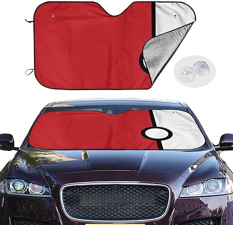 Amazon 車用 フロントシェード ポケモン カーフロント サンシェード フロントガラス用 紫外線対策 日焼け 夏冬兼用 簡単吸盤取付 普通車 軽自動車 Suvに適用 汎用 サンシェード 車 バイク