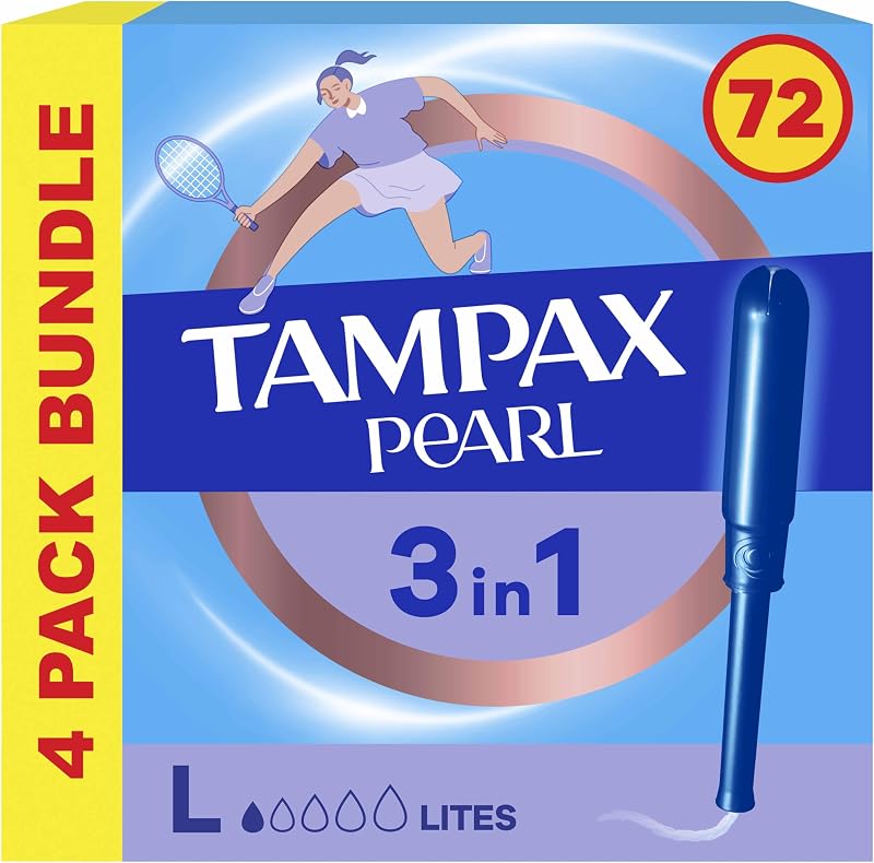 Tampax Pearl Light 18CT x4 Tampons SmoothTouch Applicator LeakGuard