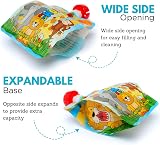 Nom Nom Kids 4 x Reusable Food Pouches 140ml Side Fill BPA Free UK Designed view 3