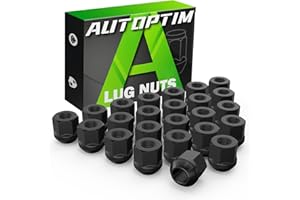 AUTOPTIM 24PCS M14X1.5 Open End Lug Nuts - Replacement for Chevy Silverado 1500 Tahoe, Ford F150 Expedition, GMC Sierra After