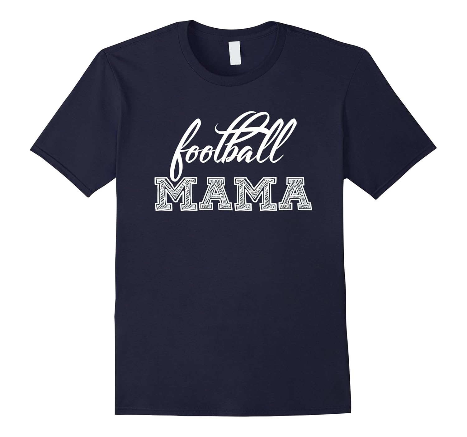 Football Mama Shirt for Sports Mom in Team Colors