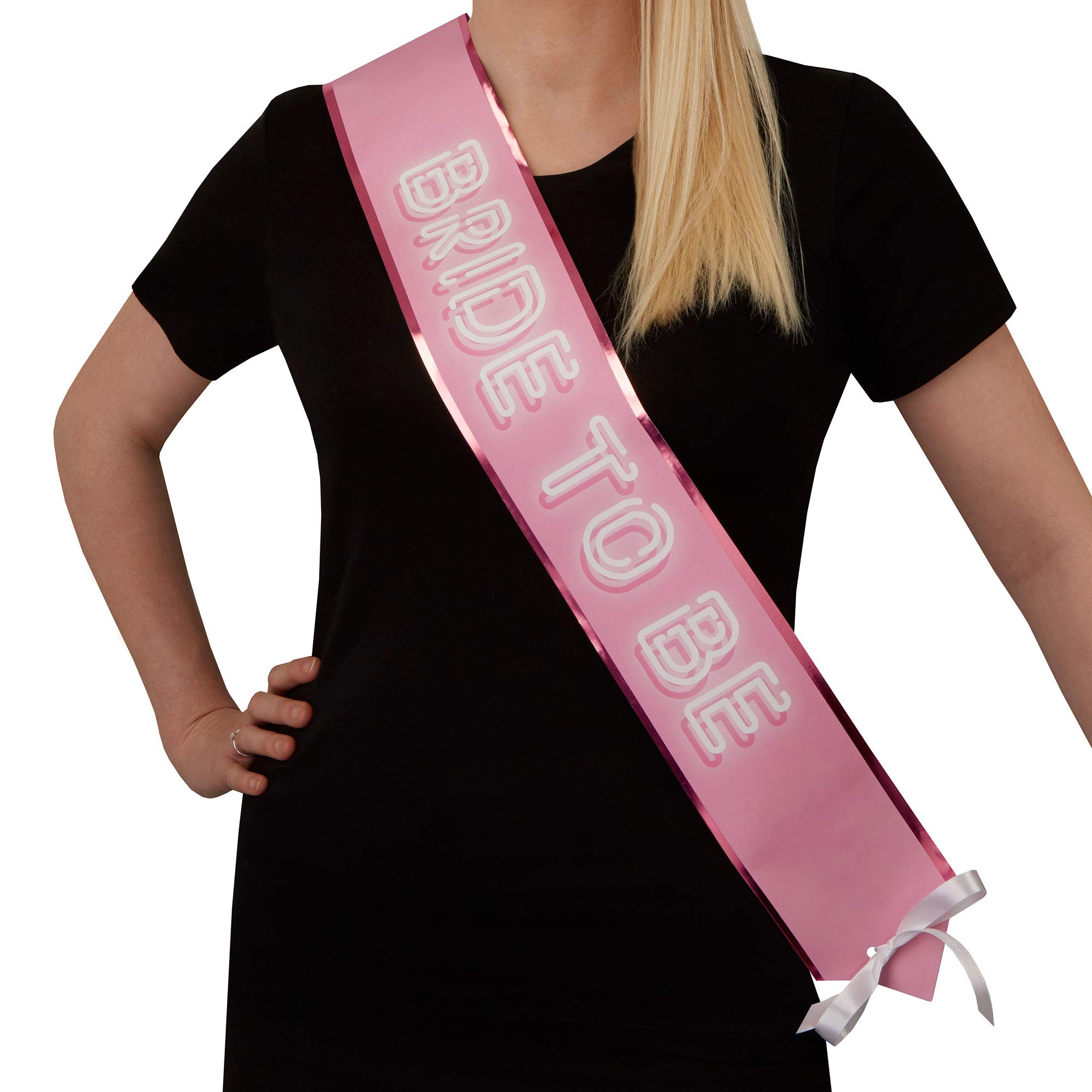 Neviti Bride Squad Decorations Hen Party Night Supplies Pink Bridesmaid Bride to Be … (Bride to Be Sash)