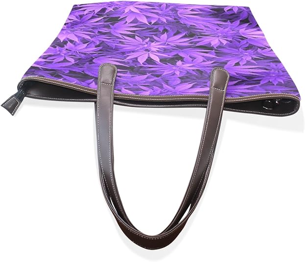 purple leaf handbolsas